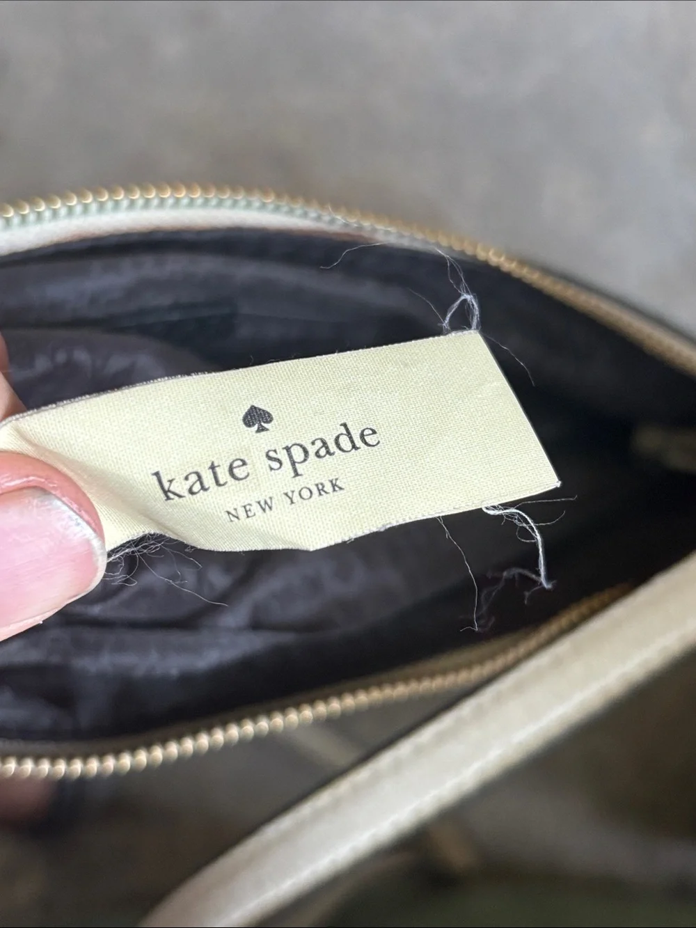 kate spade Black and White Leather Crossbody Bag